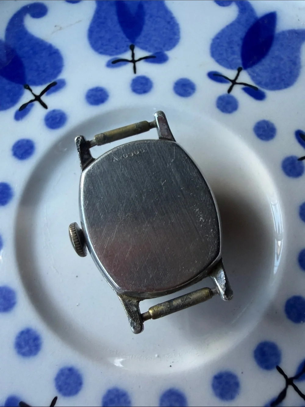 Vintage Tower Stainless Steel Wristwatch - Silver